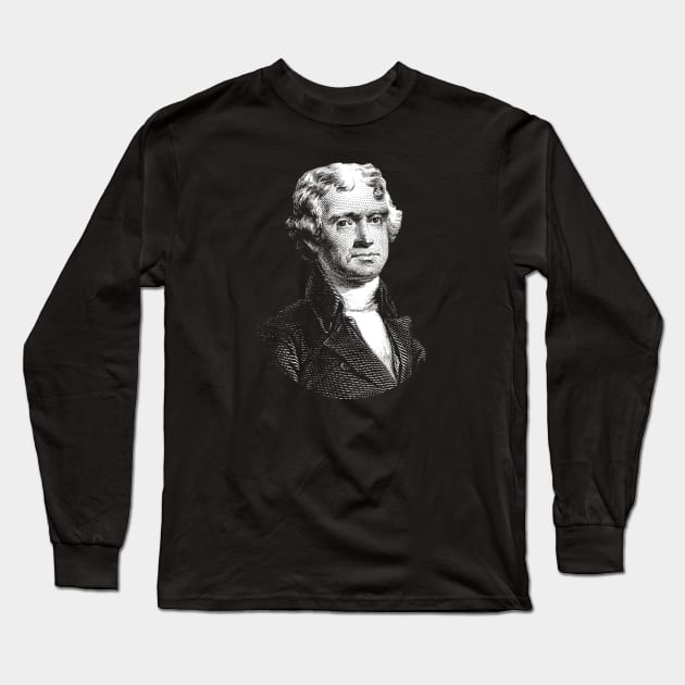 President Thomas Jefferson Long Sleeve T-Shirt by warishellstore
